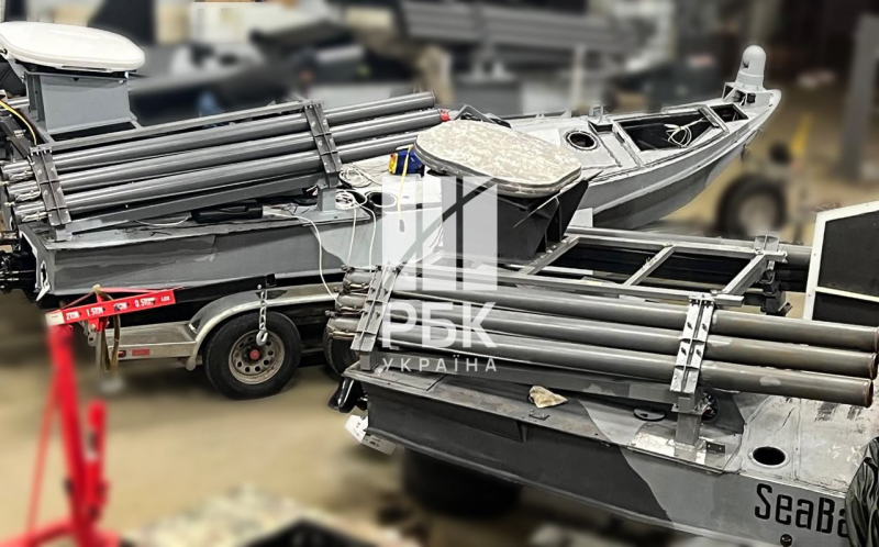Ukrainian Sea Baby maritime drones equipped with Grad systems, exclusive photos