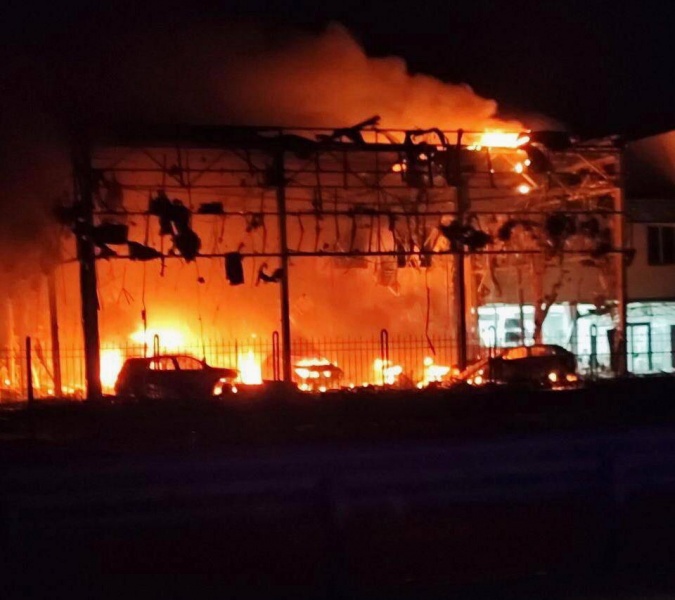 Russia's drone attack: Fires in Kharkiv, Dnipro, and Zaporizhzhia region reported