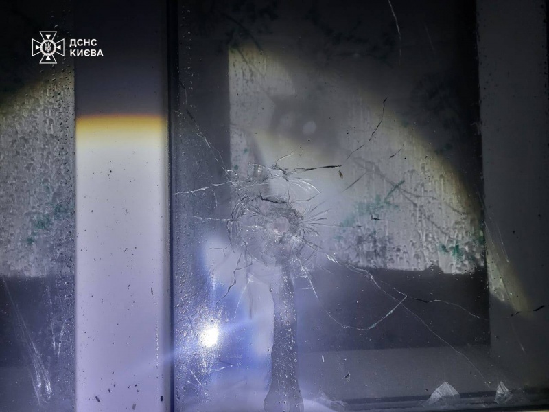 State Emergency Service shows consequences of enemy drone fragments falling in Kyiv