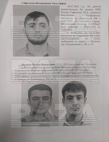 Russia claims Tajiks involved in Moscow suburb terrorist attack