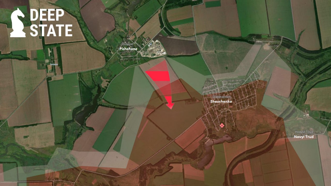 Ukrainian forces push Russians to retreat after fierce battle near Pishchane, Donetsk region - DeepState