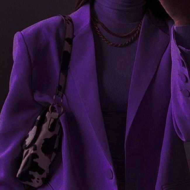 Elevating your wardrobe with stylish touches of purple
