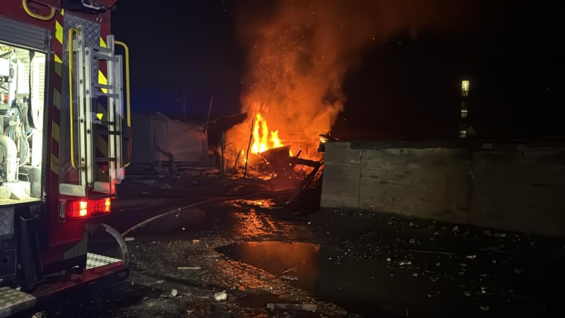 Russian army attacked Okhtyrka with drones