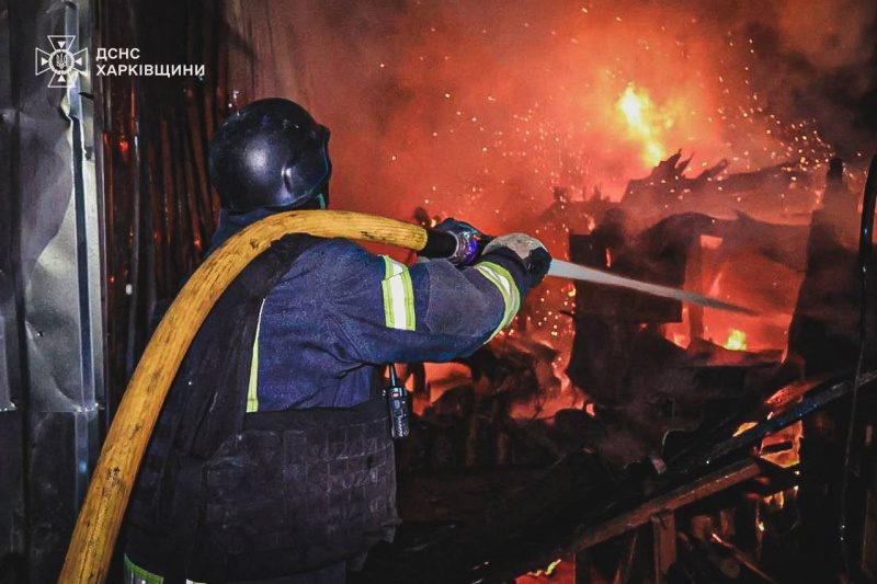 Russia's drone attack: Fires in Kharkiv, Dnipro, and Zaporizhzhia region reported