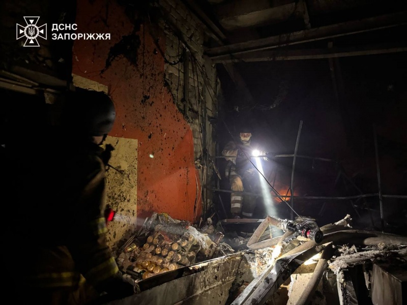 Russia's drone attack: Fires in Kharkiv, Dnipro, and Zaporizhzhia region reported