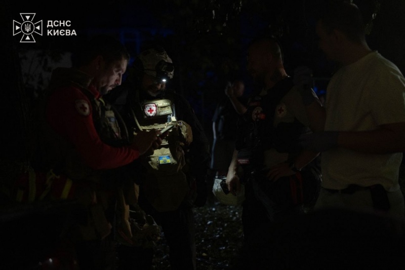 Russia strikes Kyiv, setting warehouses, green space, and home ablaze