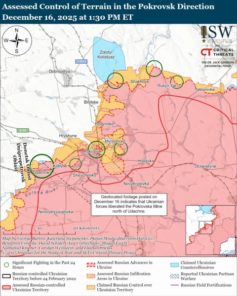 ISW: Both sides advance on Russia-Ukraine front line, fiercest fighting near Pokrovsk and Kupiansk