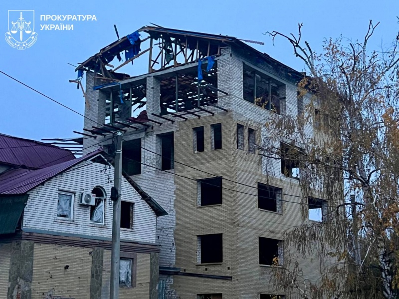 Russia massively strikes Ukraine's Chuhuiv with drones: Warehouse destroyed