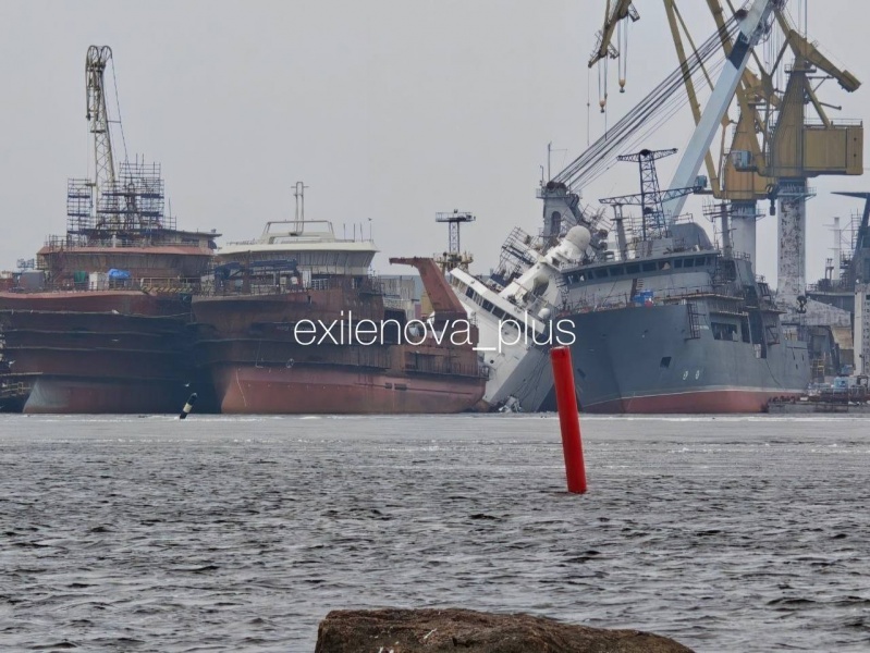 Russian shipyard hit by drone attack in Vyborg, icebreaker damaged