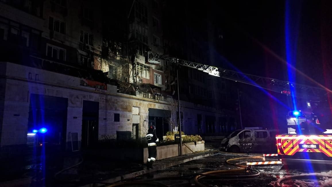 Russia strikes Ukraine's Uman, setting apartment building ablaze and injuring 5