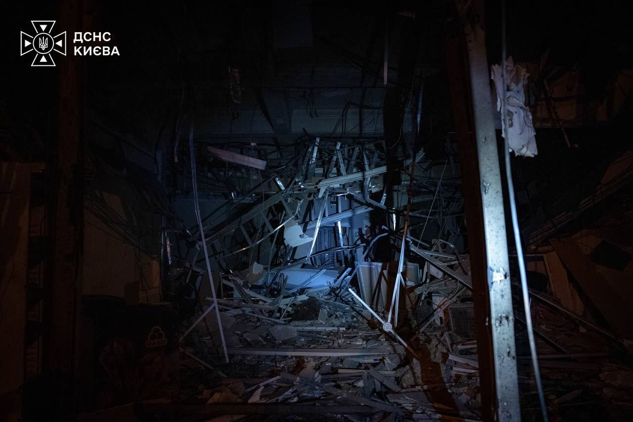 Russian attack damages Kyiv metro station, residential building and medical center: Footage