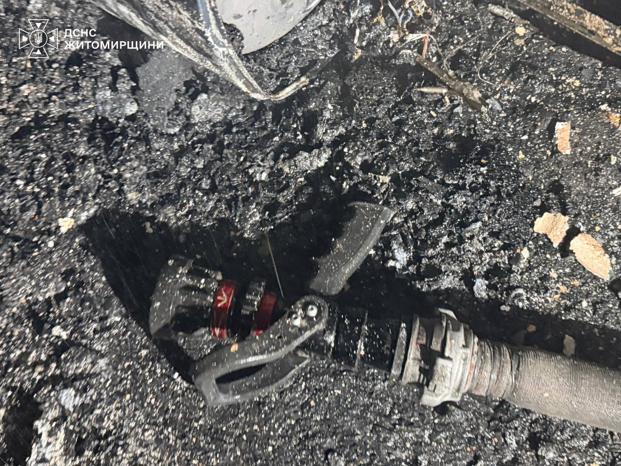 Russian attack sets fires at railway station and supermarket in Zhytomyr region