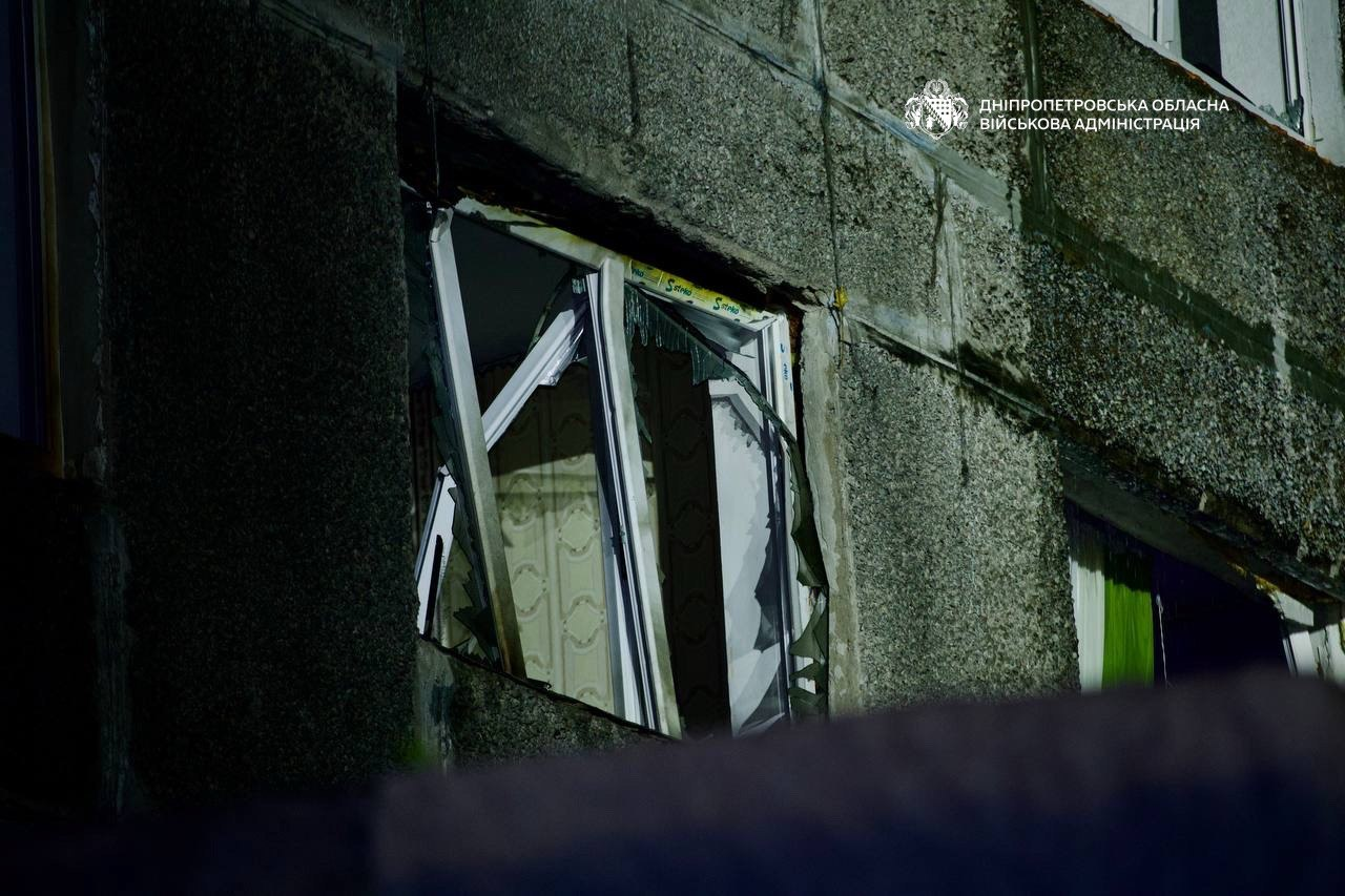Russian drone hits dormitory in Dnipro, fire breaks out