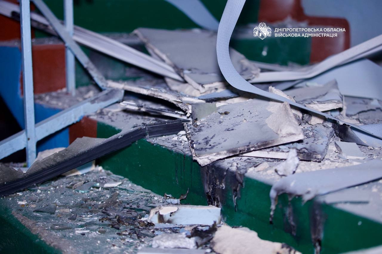 Russian drone hits dormitory in Dnipro, fire breaks out