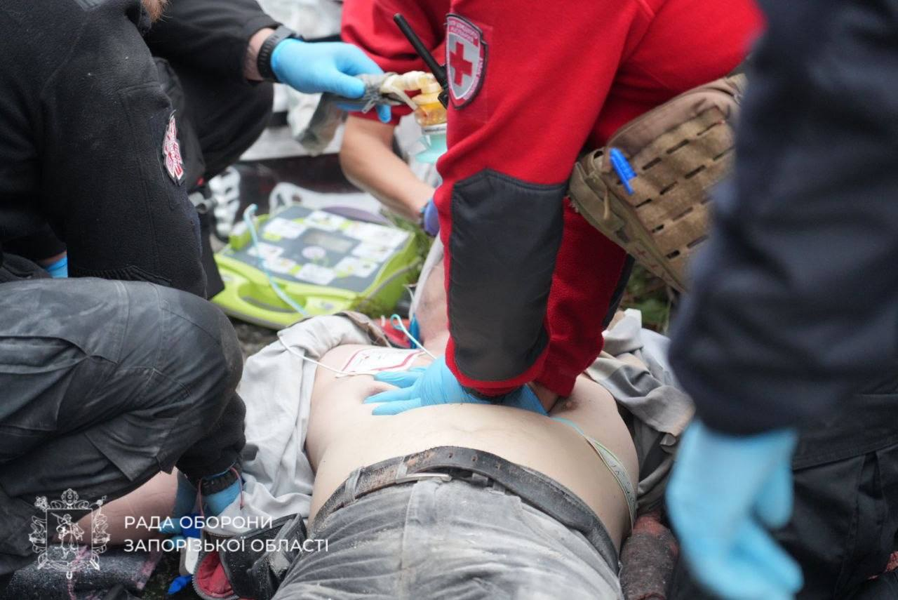 Russia strikes several streets in Ukraine's Zaporizhzhia, people pulled from rubble