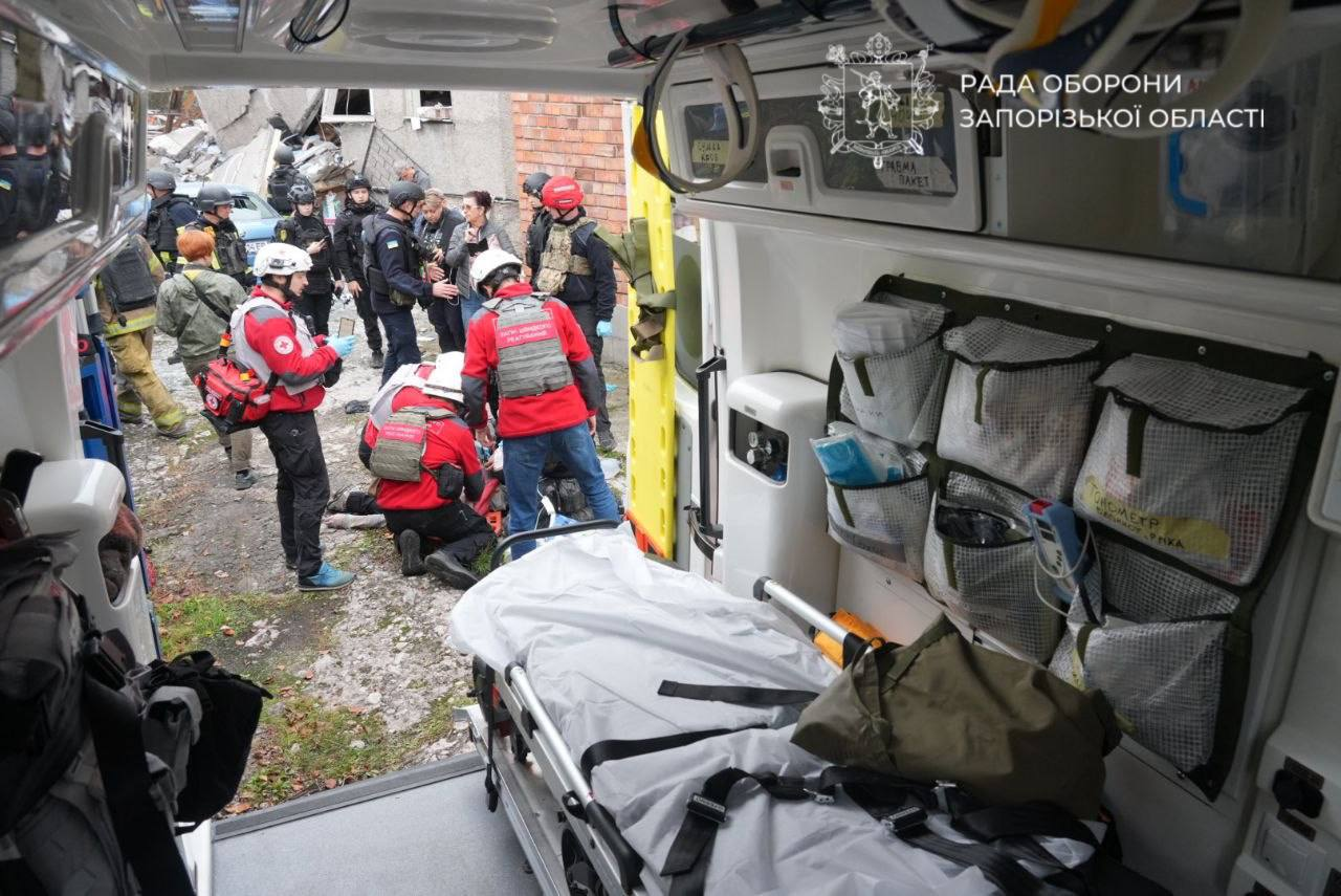 Russia strikes several streets in Ukraine's Zaporizhzhia, people pulled from rubble