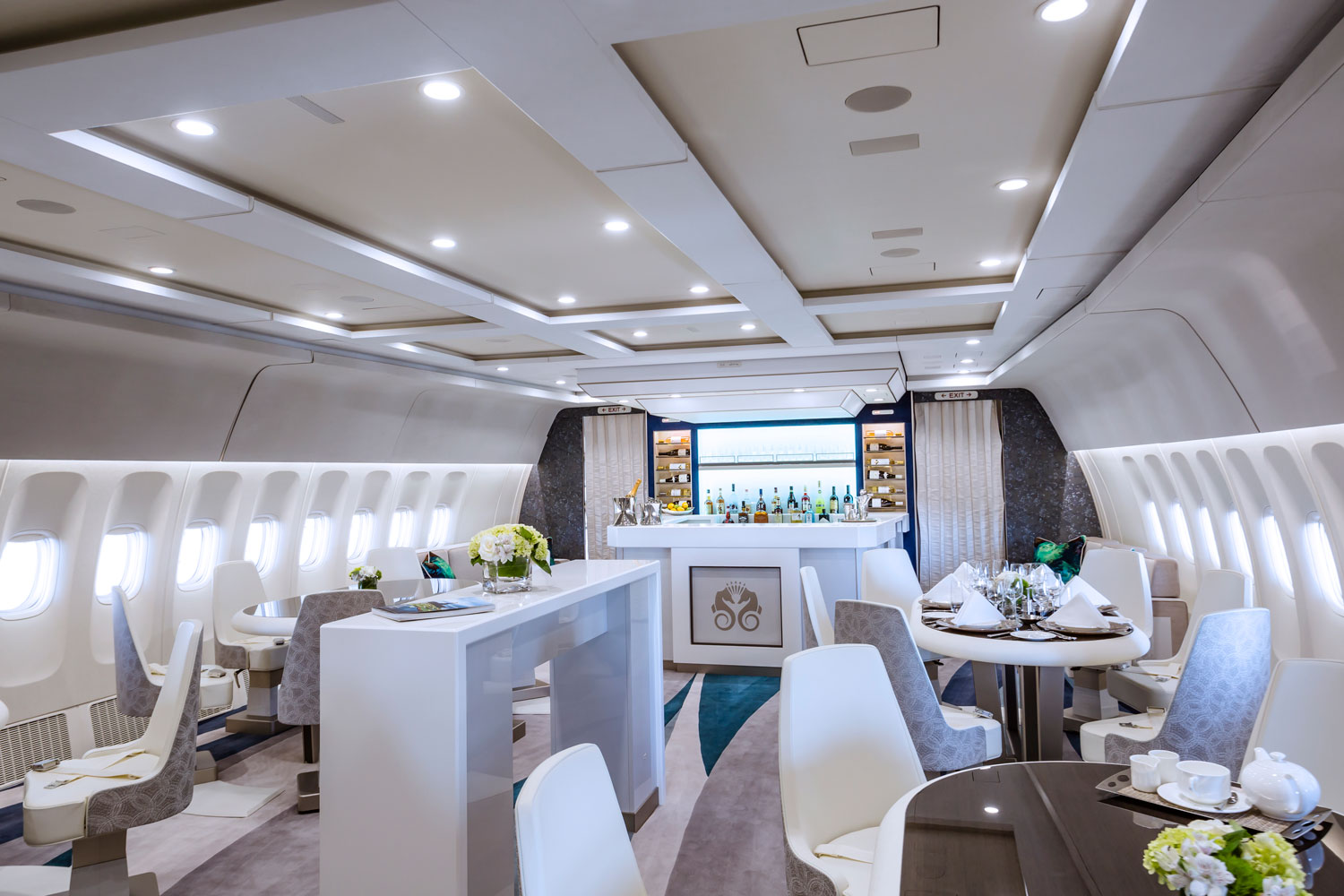 Inside world's largest twin-engine Boeing BBJ: Royal interior