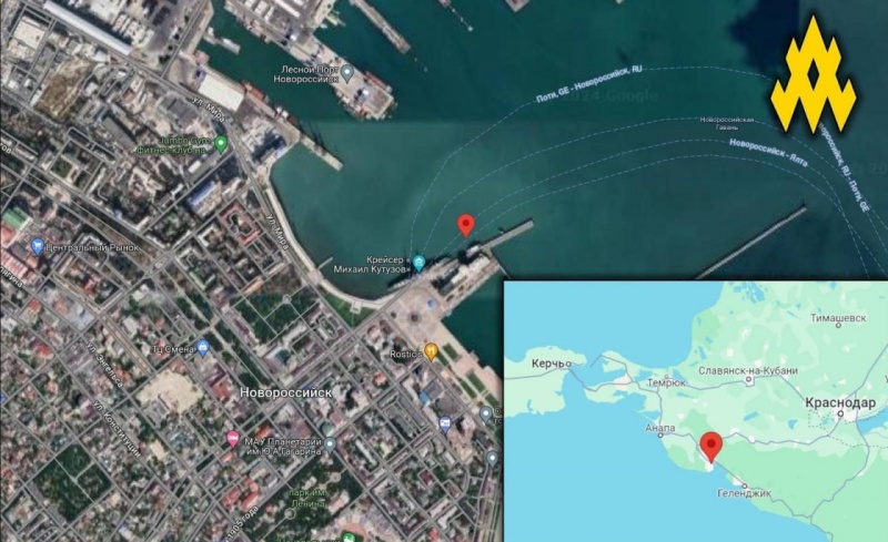 Guerrillas spot ships in Novorossiysk used by Russia to shell Ukraine