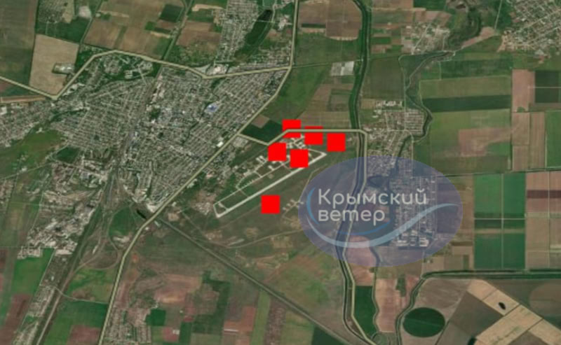 Satellite detects six fire centers at Dzhankoy airfield after overnight ...