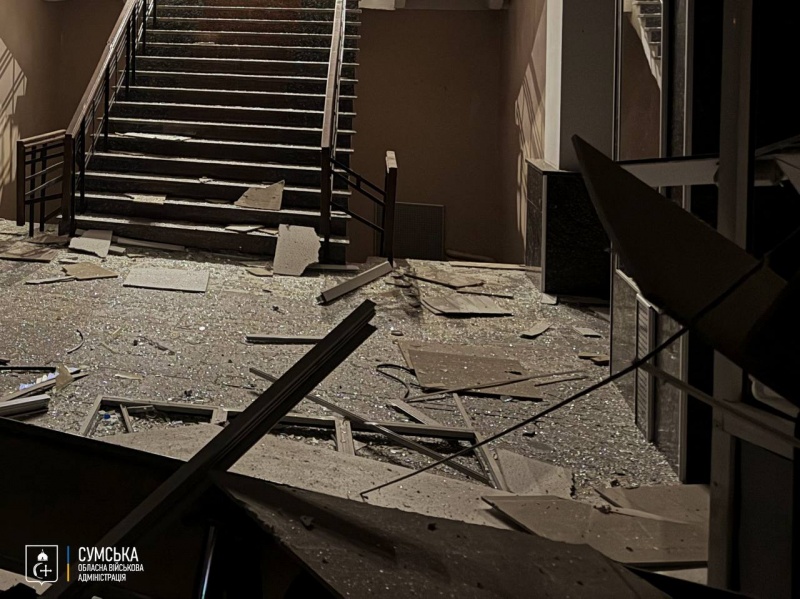 Ballistic strike on Sumy outskirts by Russia: Educational facility hit