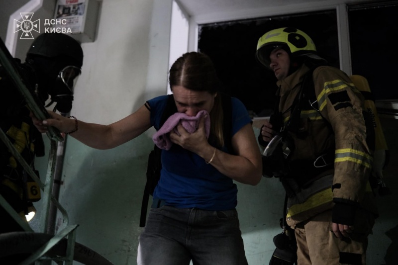 Russian drone attack hits Kyiv: Rescuers reveal damage, two dead