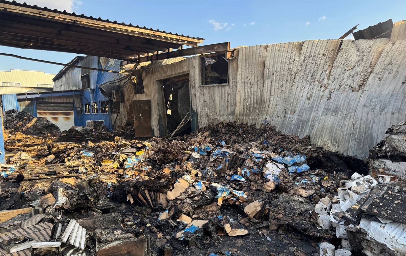 Russia destroys Ventilation Systems factory and warehouses in Ukraine