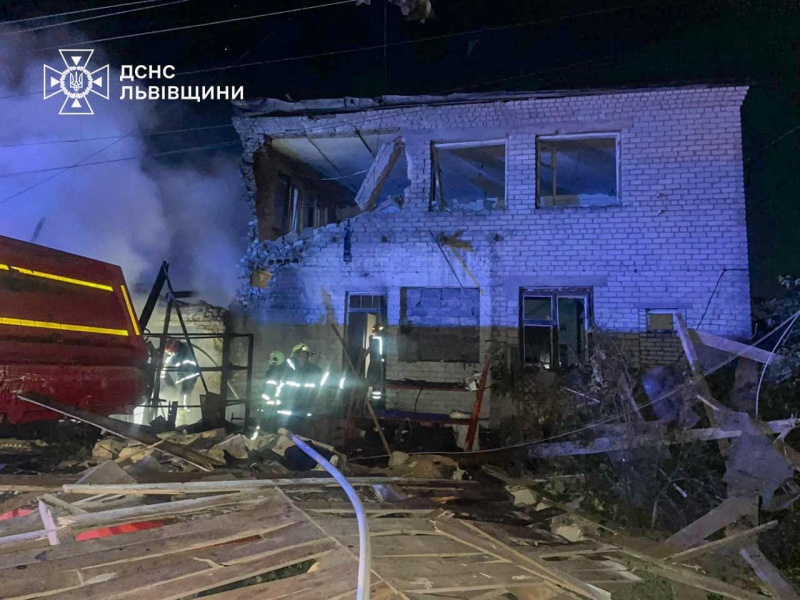 Russian drone attacks on Lviv and Cherkasy regions cause fires