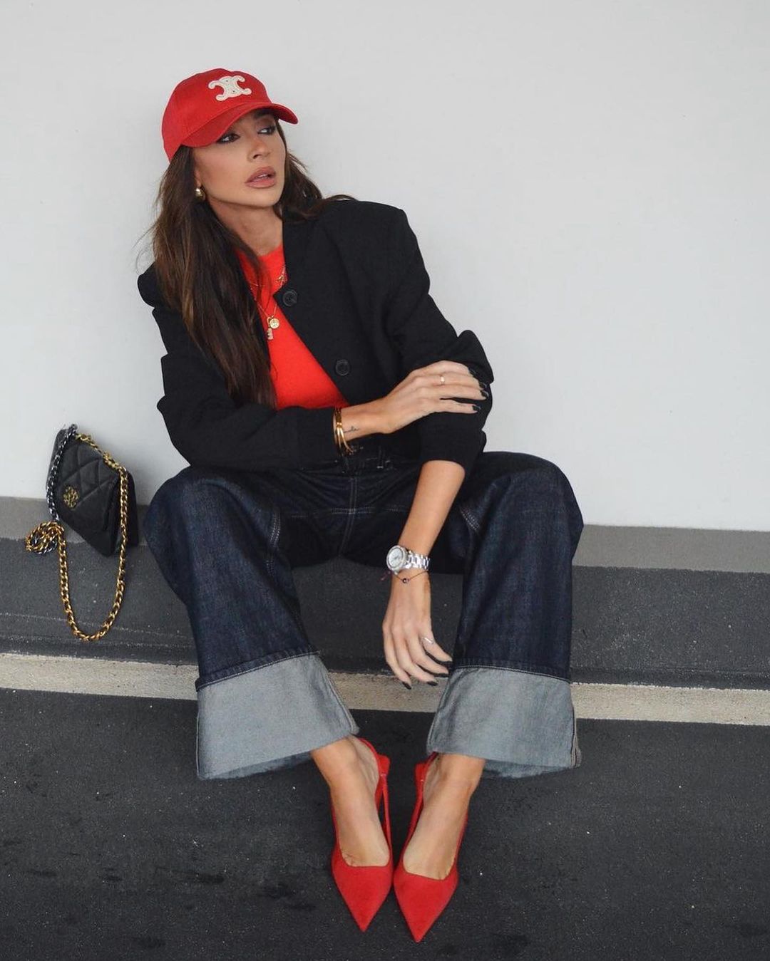 Stylist reveals how to pair trendy red footwear