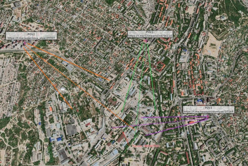 Possible location of missile's hit in Sevastopol named