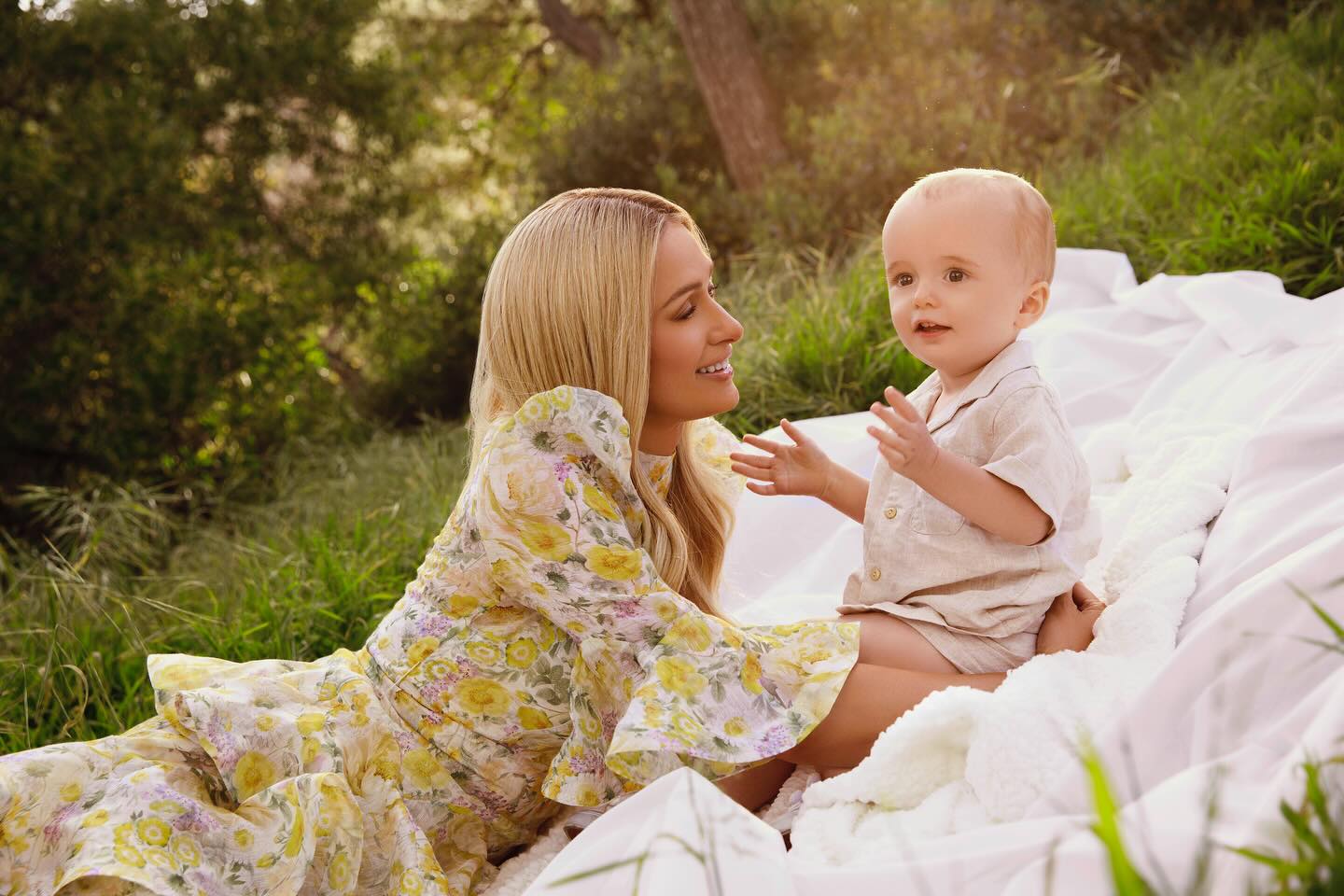 Paris Hilton reveals face of her 5-month-old daughter London