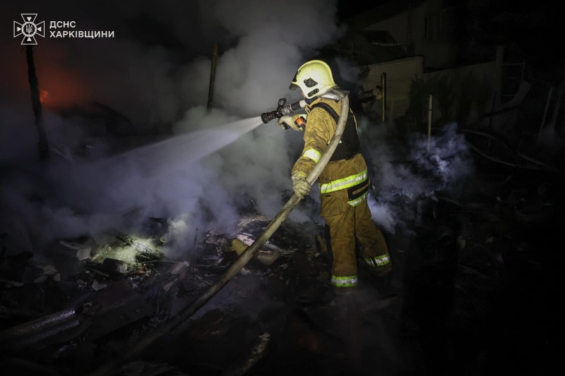 Russians strike Kharkiv: Fire erupts, five injured reported