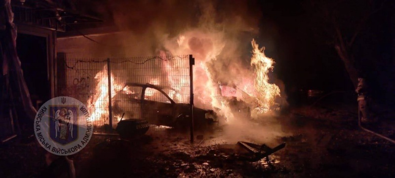 Shahed attack: Fires broke out in Kyiv due to falling debris, with injuries reported