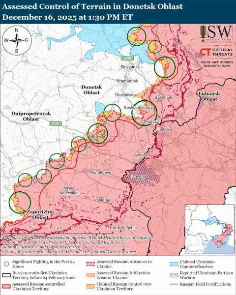 ISW: Both sides advance on Russia-Ukraine front line, fiercest fighting near Pokrovsk and Kupiansk