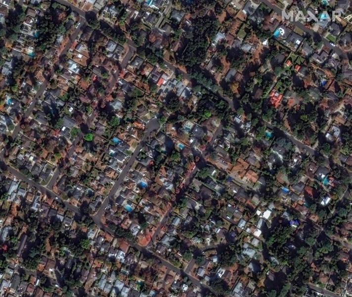 Satellite images show aftermath of California wildfires