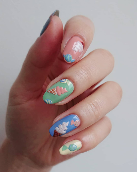 Ice cream nails: 5 fun dessert manicure ideas for summer