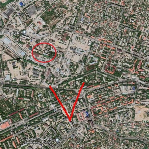 Possible location of missile's hit in Sevastopol named