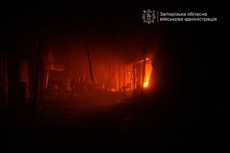 Russia strikes Ukraine's Zaporizhzhia, sending shopping center up in flames