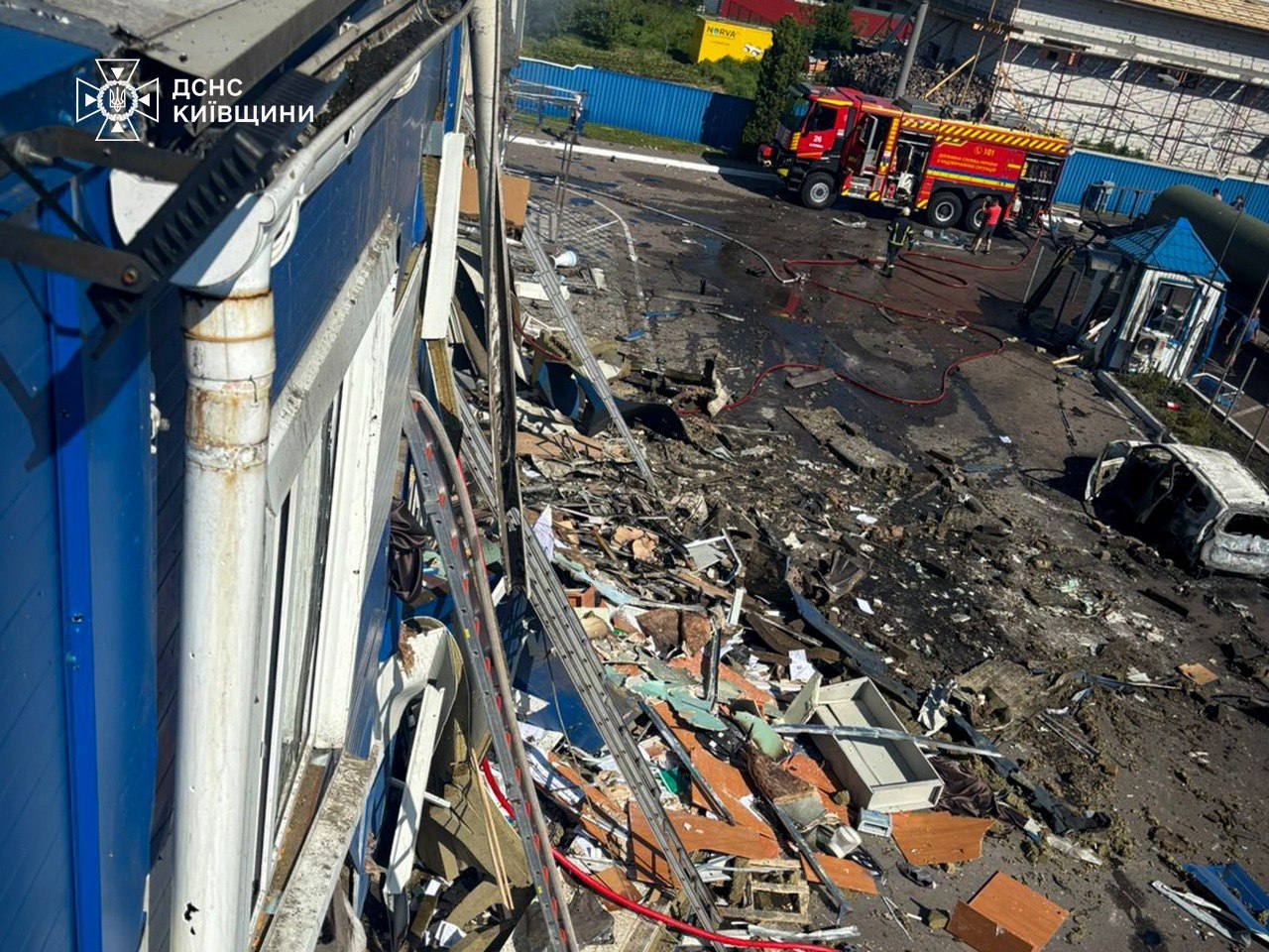 Russian drone strike kills workers at factory near Kyiv