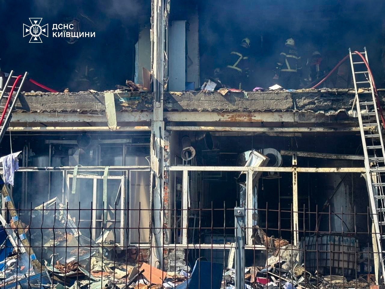 Russian drone strike kills workers at factory near Kyiv