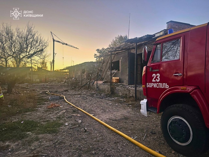 Russian massive strikes cause fires in 4 districts of Kyiv region: Aftermath revealed
