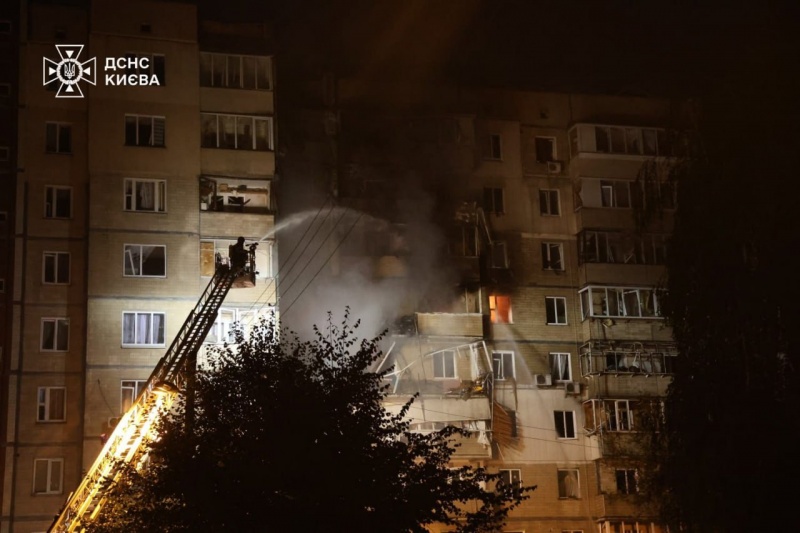 Russian drone attack hits Kyiv: Rescuers reveal damage, two dead