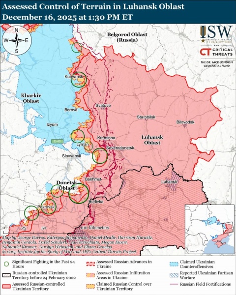 ISW: Both sides advance on Russia-Ukraine front line, fiercest fighting near Pokrovsk and Kupiansk
