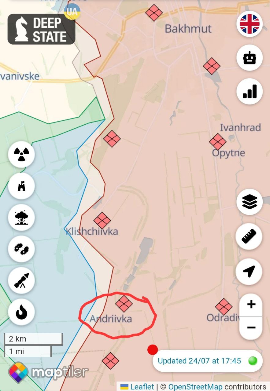 Ukrainian Armed Forces drive Russians out from positions near Andriivka, Donetsk region