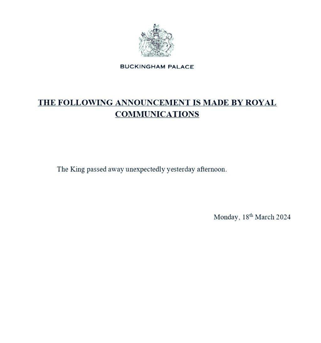 Long Live The King: Who and why 'buried' Charles III