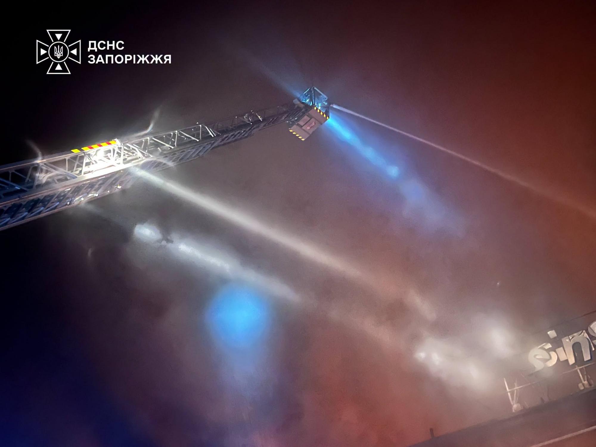 Russian drone strike destroys major shopping center in Ukraine's Zaporizhzhia