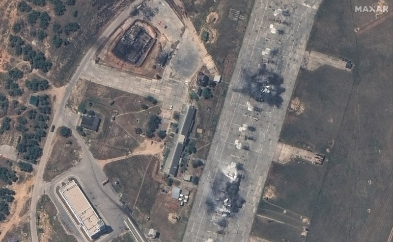 Strike on Belbek airfield in Crimea: Satellite photos reveal aftermath