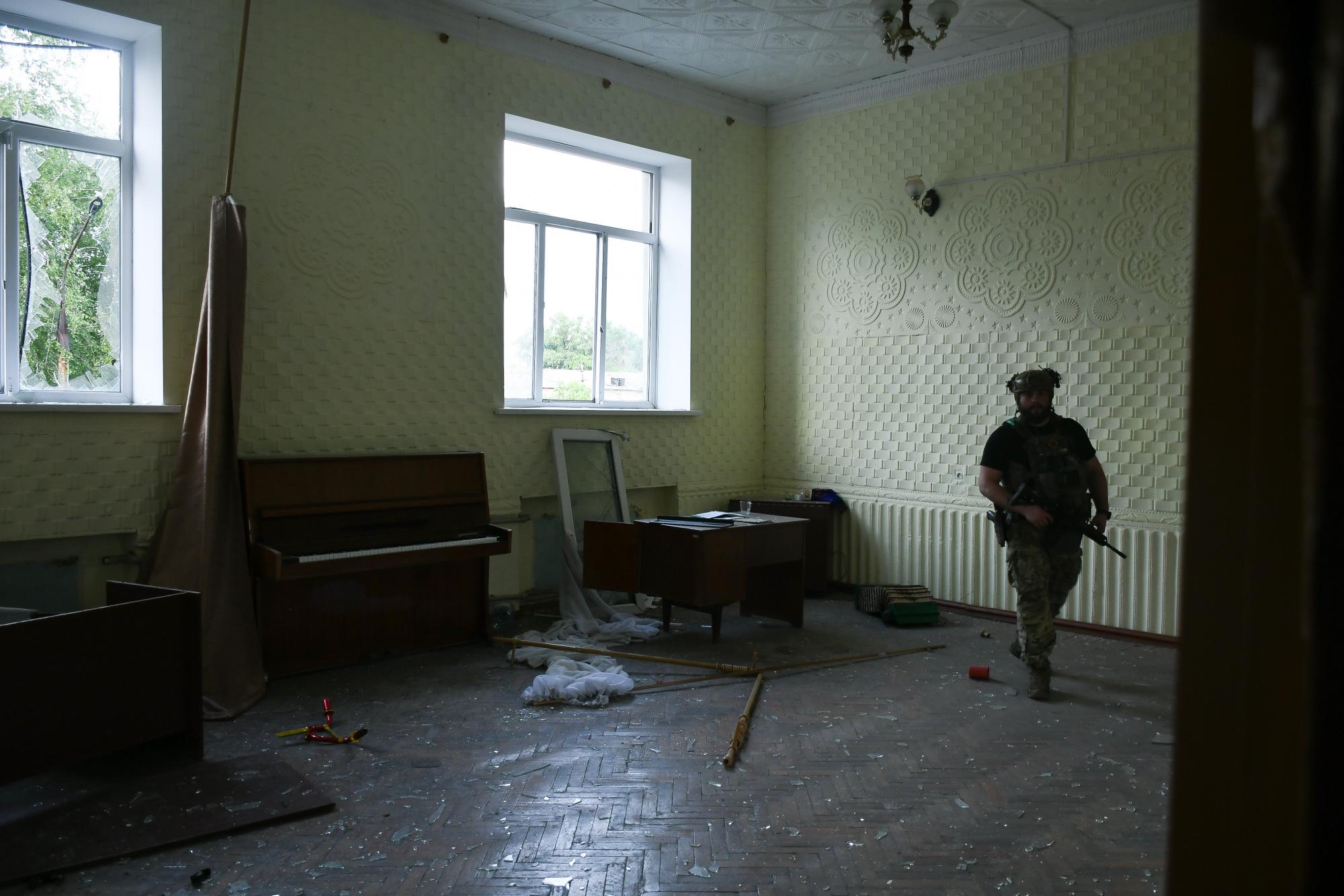 Dust on children's dresses and fake cobwebs: A look inside towns near Pokrovsk