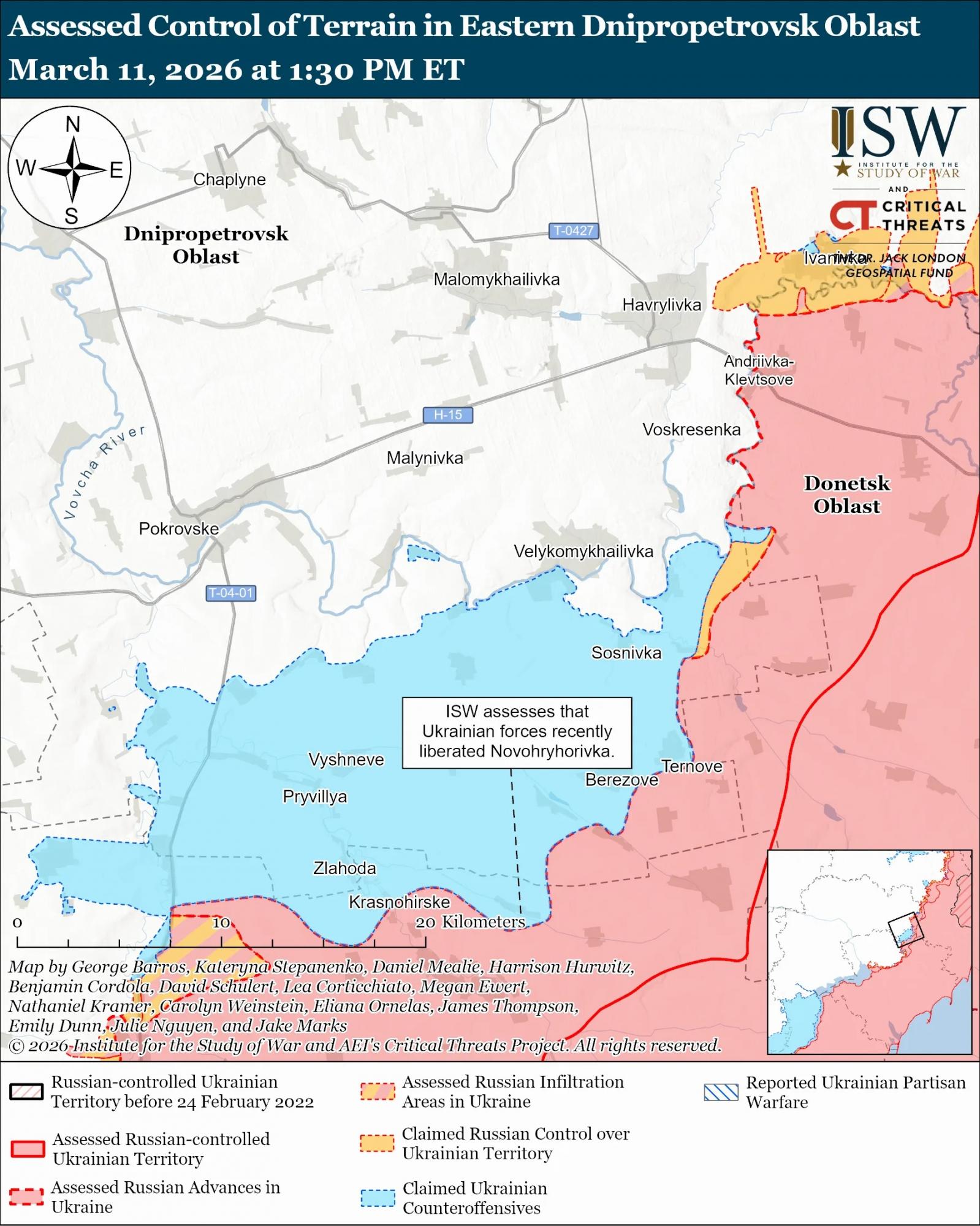 Ukrainian forces advance on multiple fronts, including Kupiansk and Huliaipole — ISW