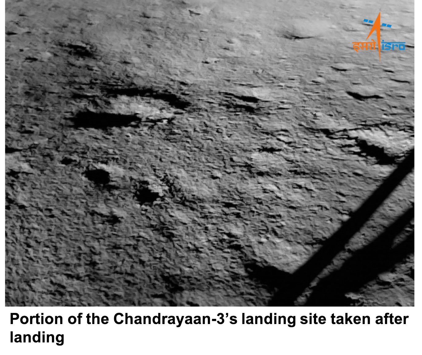 Indian Chandrayaan 3 spacecraft took first Moon photo after landing