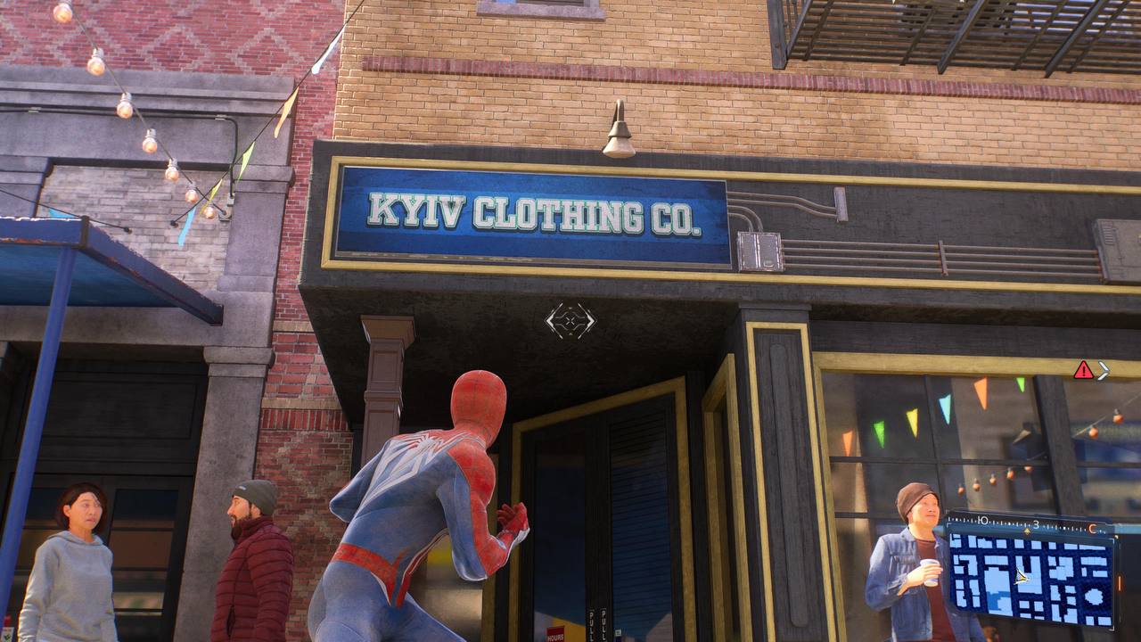 Ukrainian flags and signboards appear in latest Spider-Man game: Photos